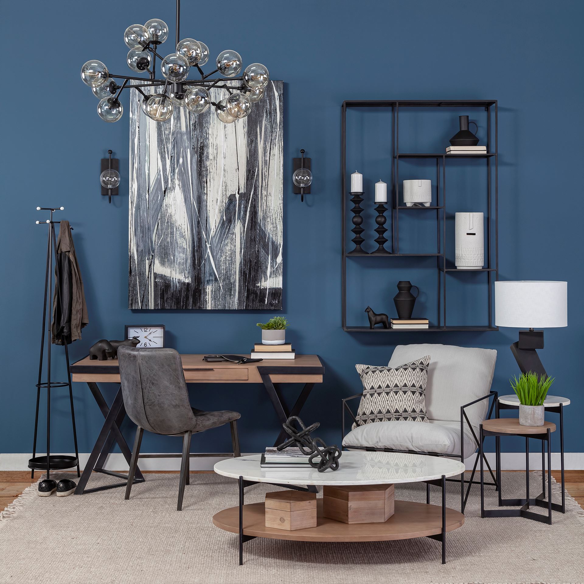 Jacob I Short White Ceramic Smiling Face Vase - Central Designs