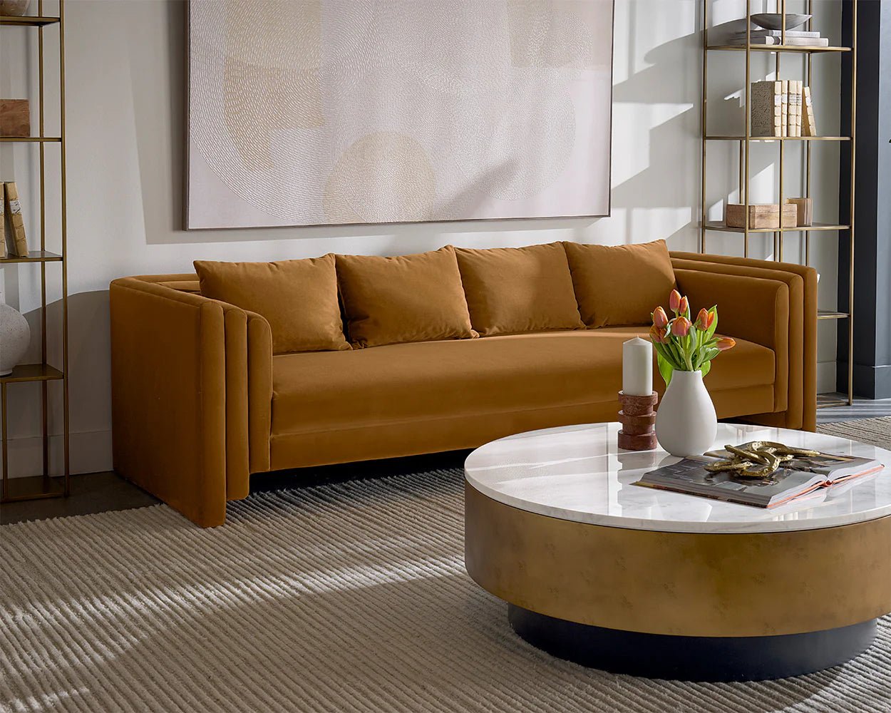 Kira Sofa - Meg Gold - Central Designs