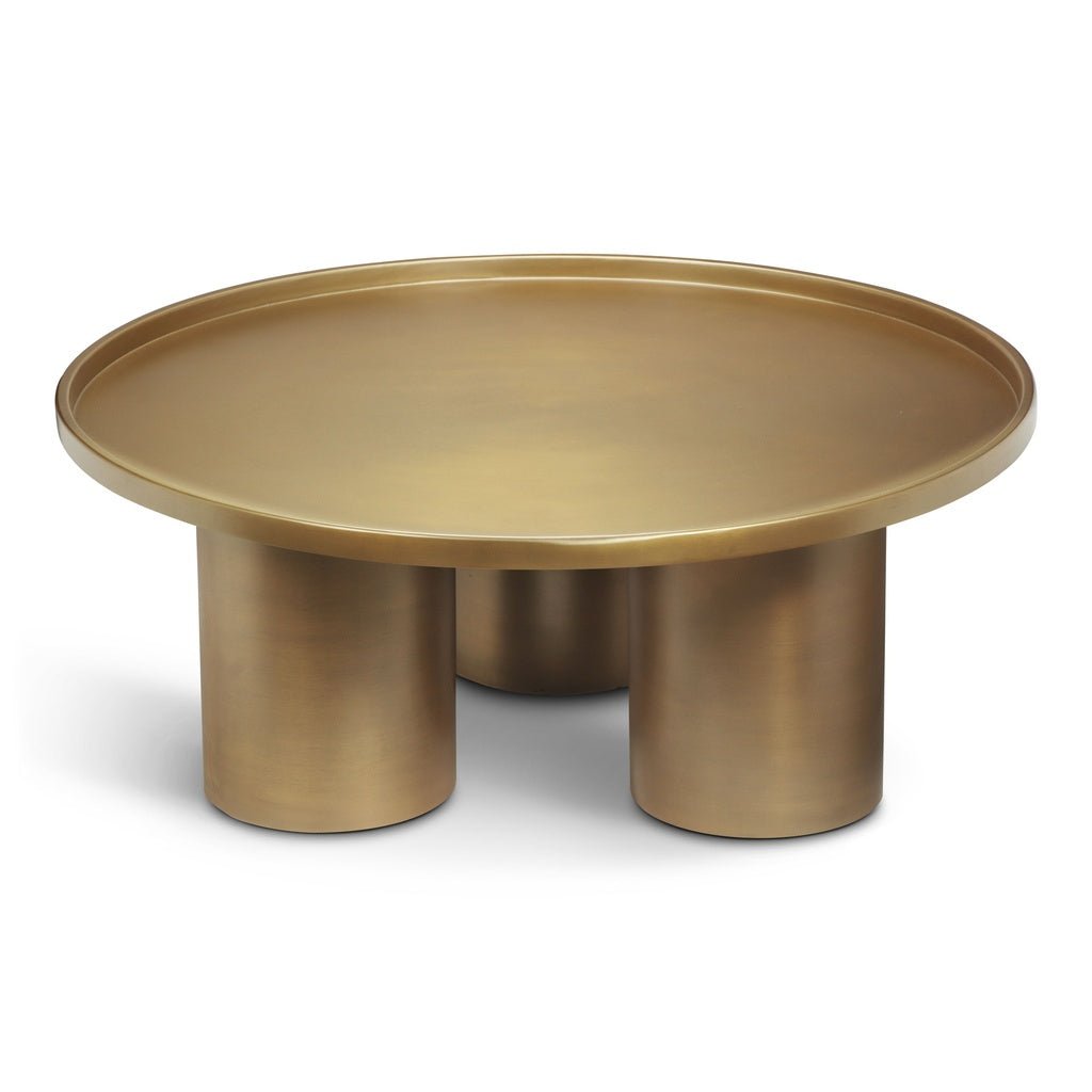 Eclat - Sofia Industrial Coffee Table - Industrial Brass - Central Designs