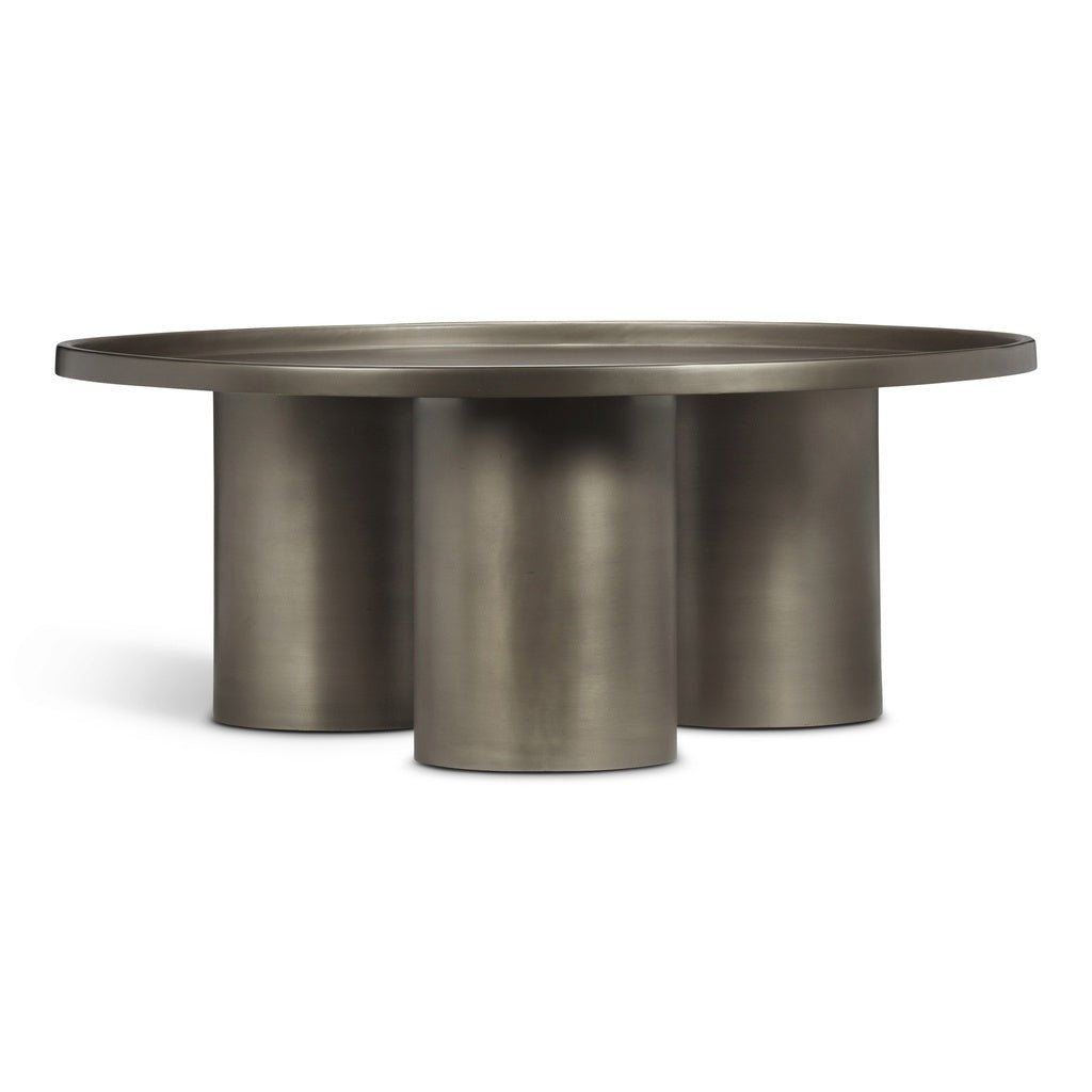 Eclat - Sofia Industrial Coffee Table - Industrial Nickel - Central Designs