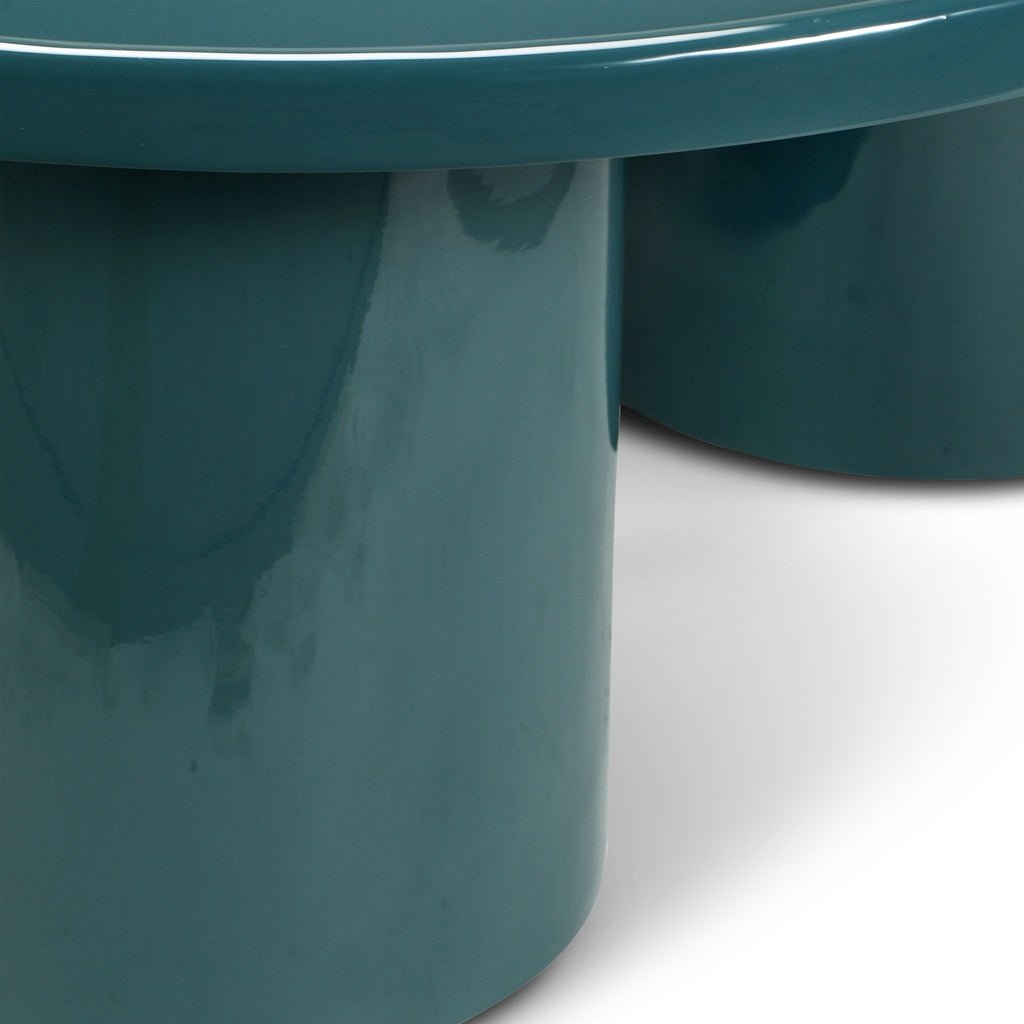 Eclat - Sofia Enamel Coffee Table - Aegean Teal - Central Designs