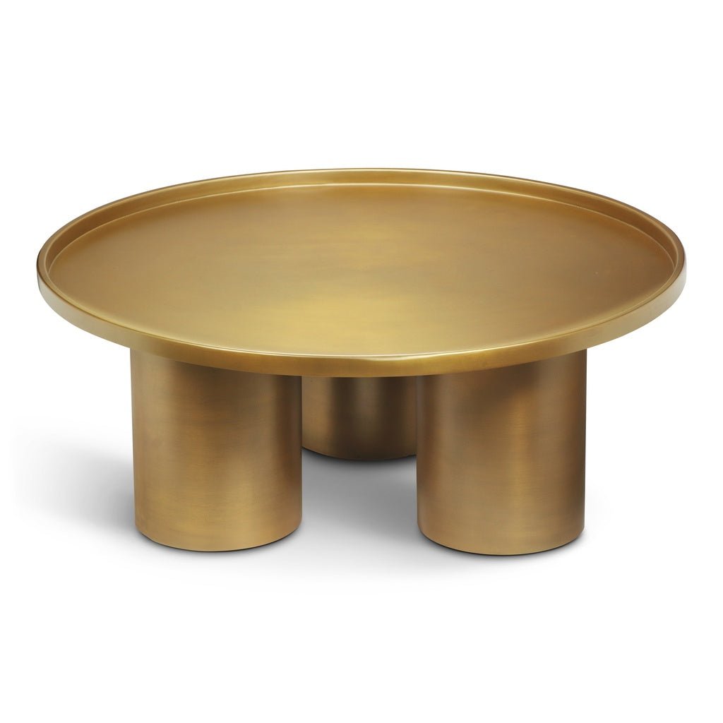 Eclat - Sofia Industrial Coffee Table - Industrial Brass - Central Designs