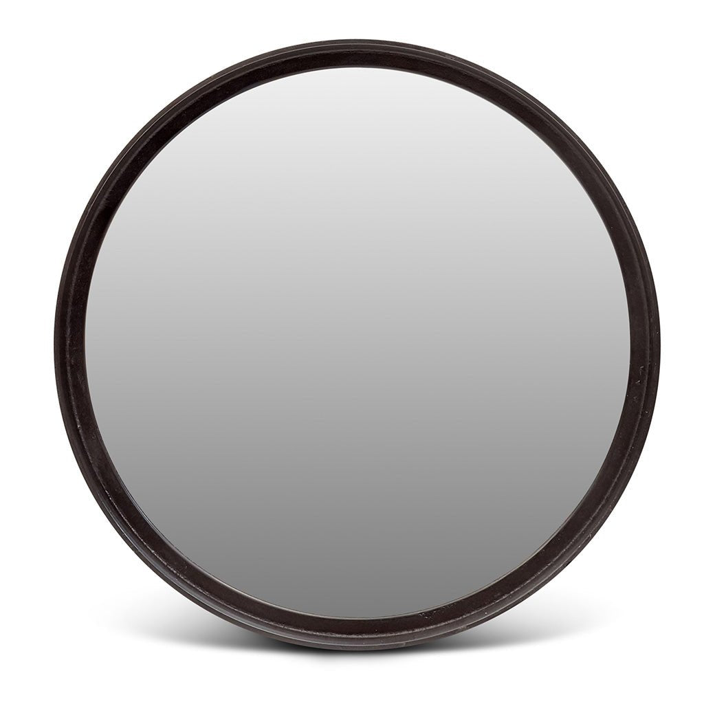 Elements - Samar Round Mirror - 39"Dia. - Raw Bronze - Central Designs