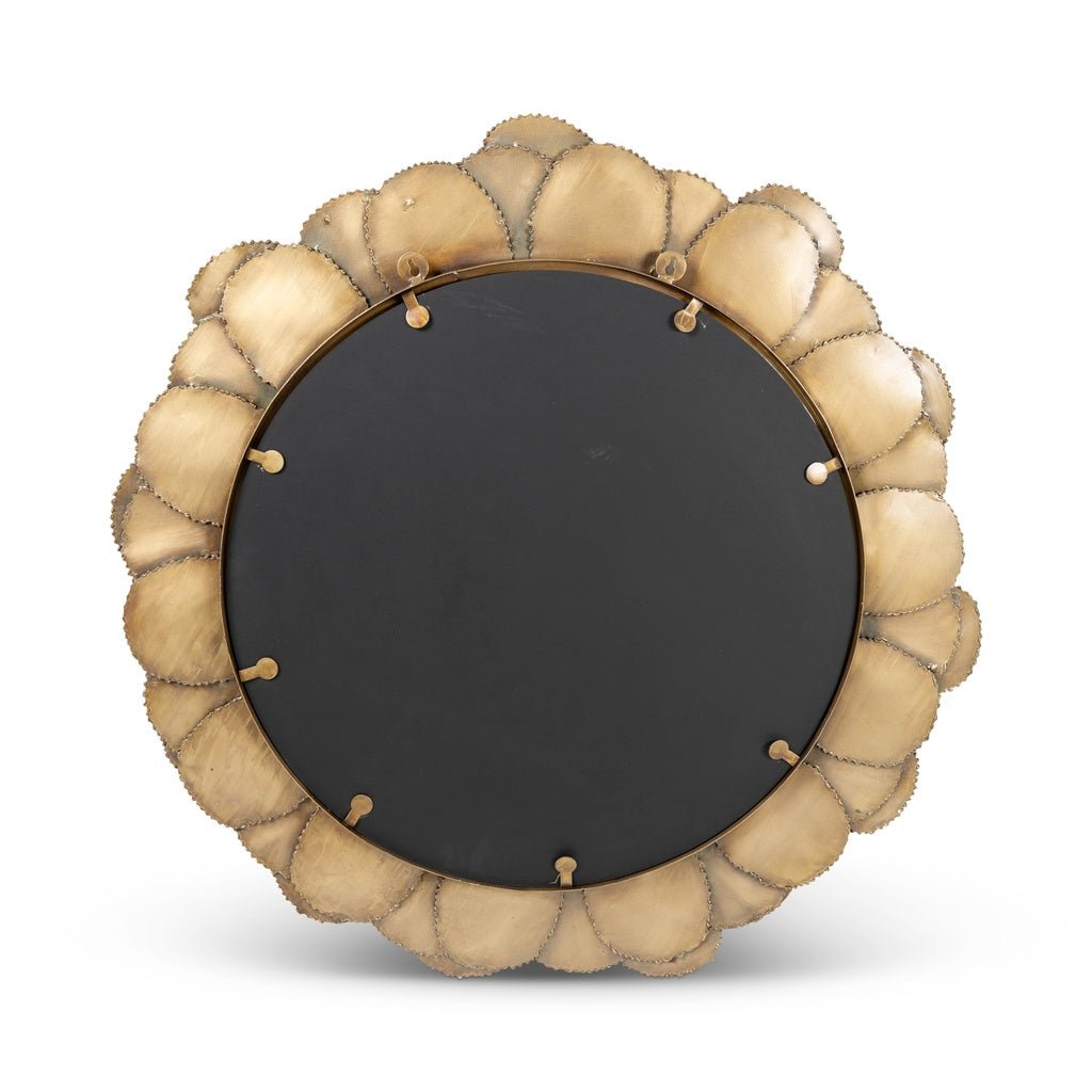 Elements - Suri - Mirror - 33"Dia. - Antique Brass - Central Designs