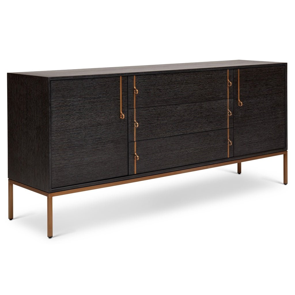 IE Series - Holly Buffet - Charcoal - Brass Base - Central Designs