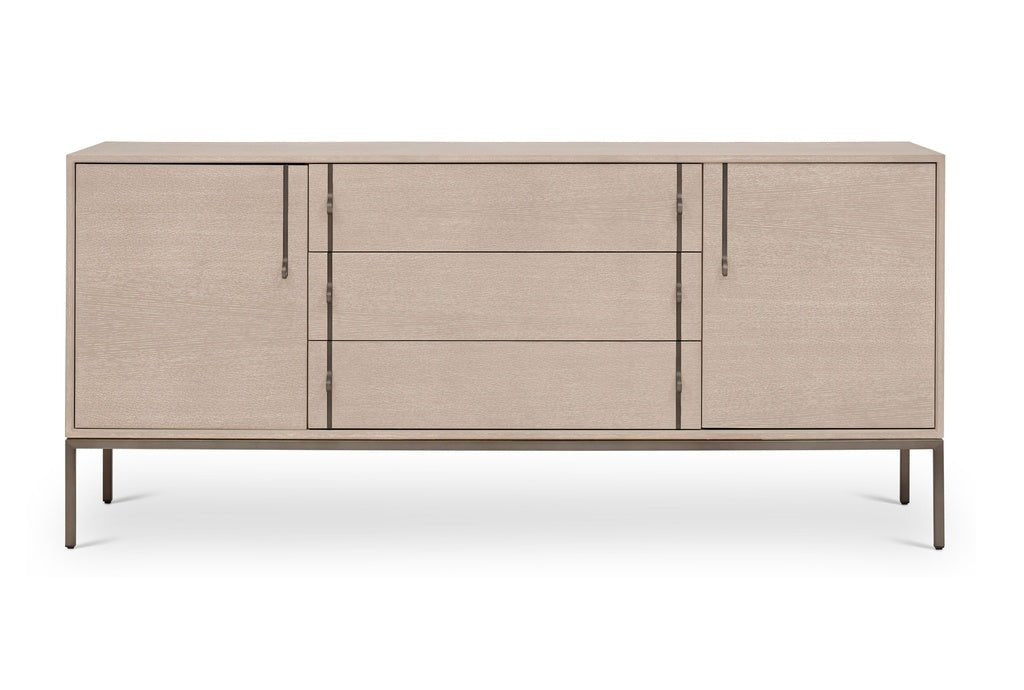 IE Series - Holly Buffet - Taupe Grey - Gun Metal Base - Central Designs