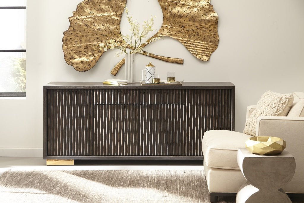 IE Series - Madison Buffet - Charcoal - Gold Base - Central Designs