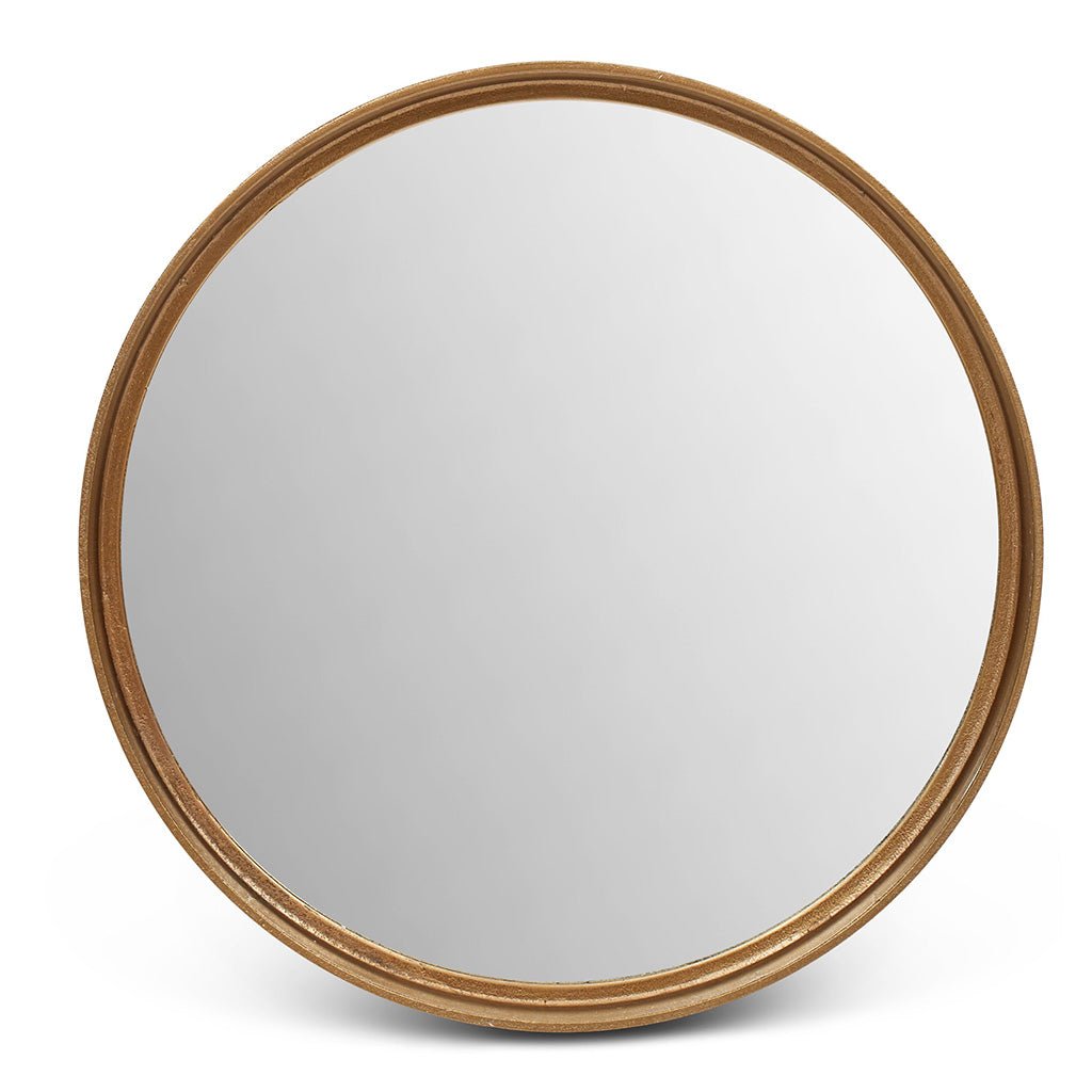 Elements - Samar Round Mirror - 39"Dia. - Antique Brass - Central Designs