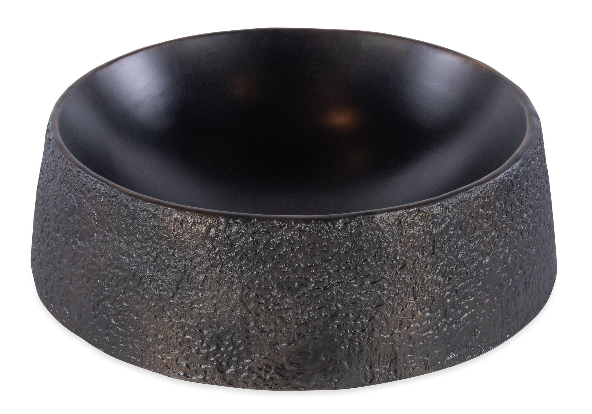 Hammered Metal Round Bowl - Central Designs