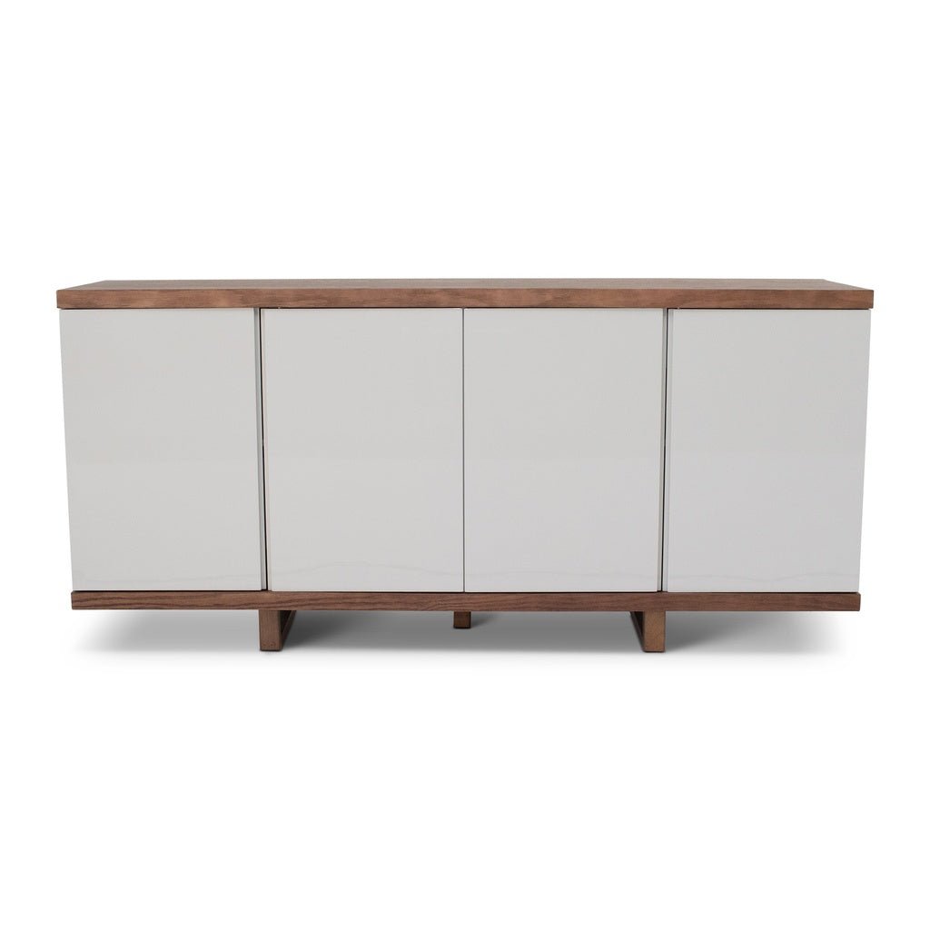 Modern Brazilian - Copany - Buffet - Nogal Frame - Off White Doors - Central Designs