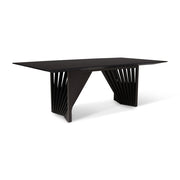 Modern Brazilian - Laguna - Wooden Top Dining Table - Ebano Frame - Central Designs