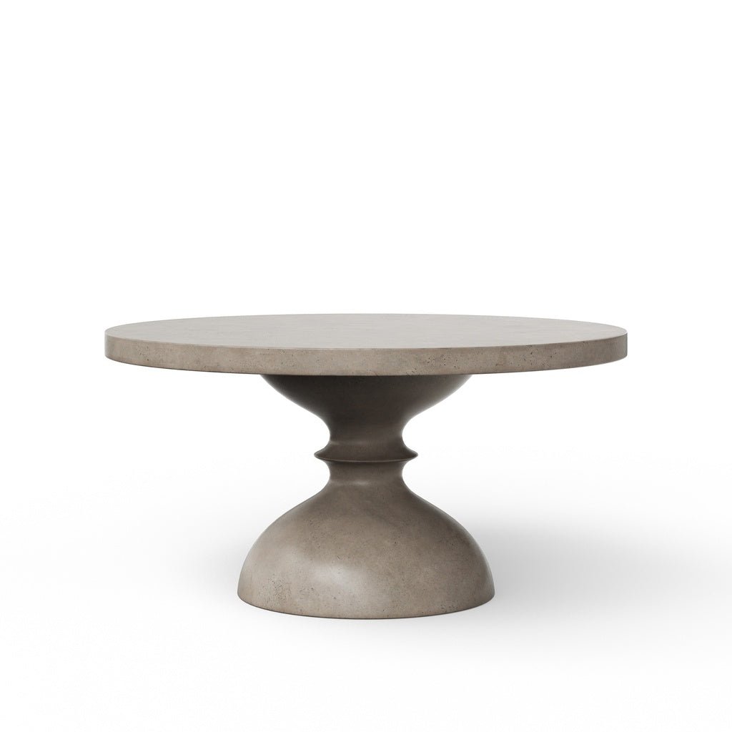 Mixx - Spindle 59" Round Dining Table - Dark Grey - Central Designs