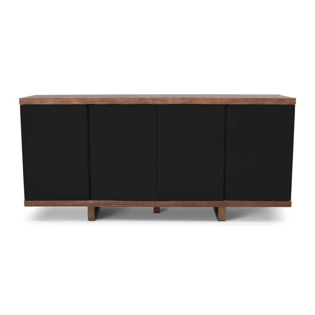 Modern Brazilian - Copany - Buffet - Nogal Frame - Black Doors - Central Designs