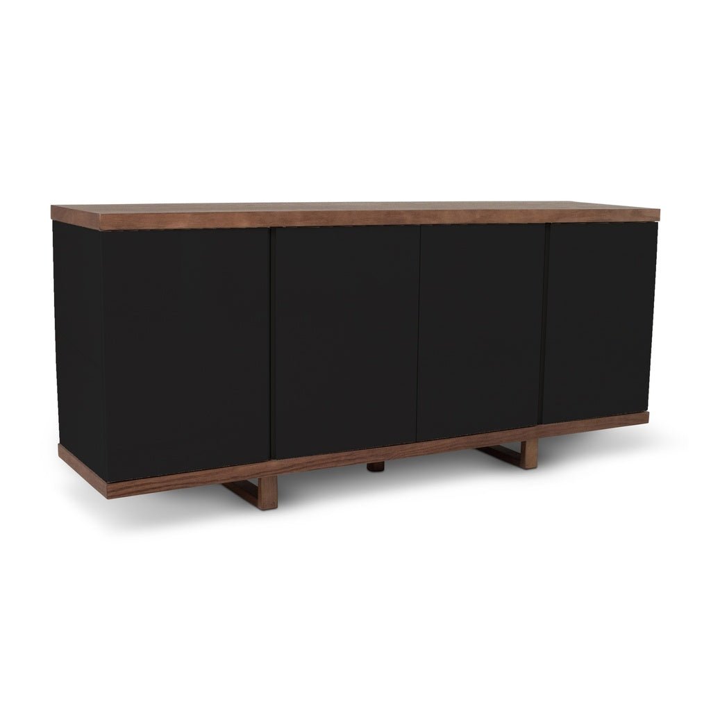 Modern Brazilian - Copany - Buffet - Nogal Frame - Black Doors - Central Designs