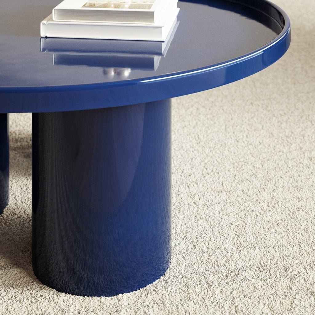 Eclat - Sofia Enamel Coffee Table - Navy - Central Designs