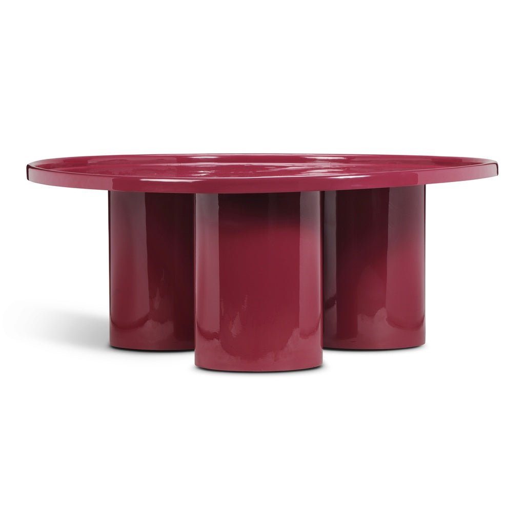 Eclat - Sofia Enamel Coffee Table - Plum - Central Designs