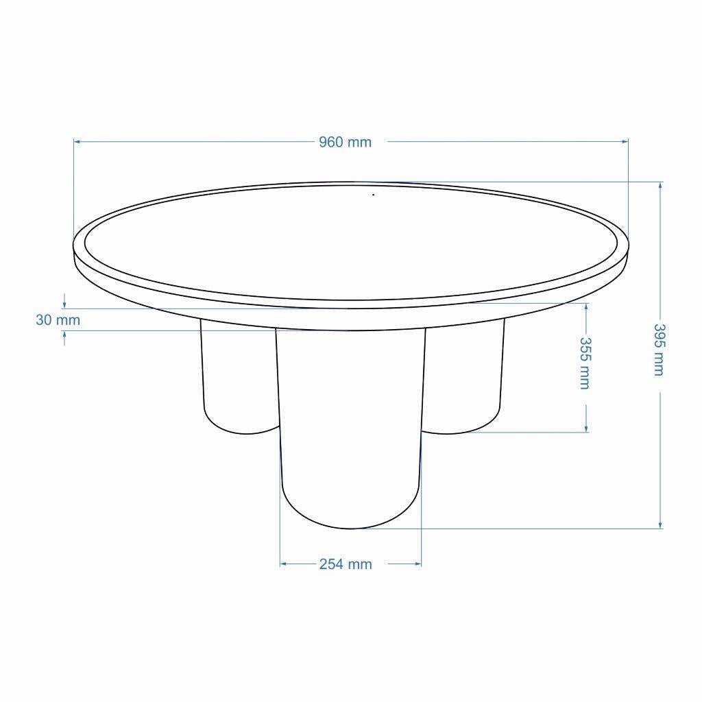 Eclat - Sofia Enamel Coffee Table - Plum - Central Designs