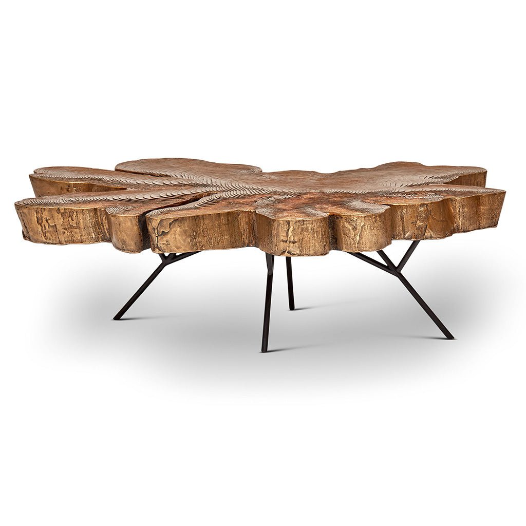IE Series - Easton Slab Coffee Table - Brass - Central Designs