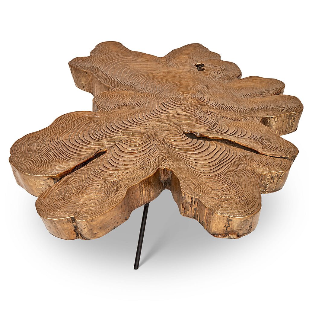 IE Series - Easton Slab Coffee Table - Brass - Central Designs