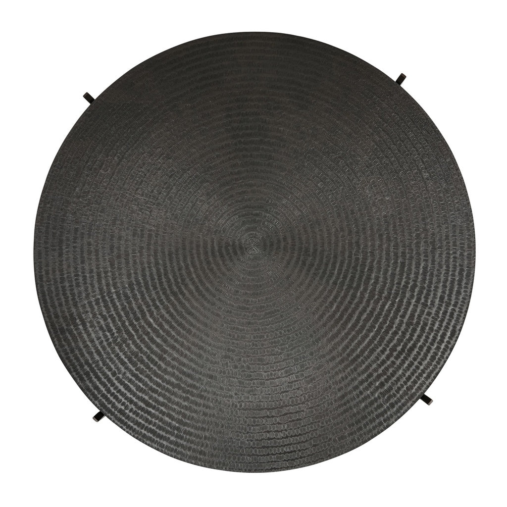 IE Series - Sanskrit Coffee Table - Antique Copper Top - Bronze Frame - Central Designs