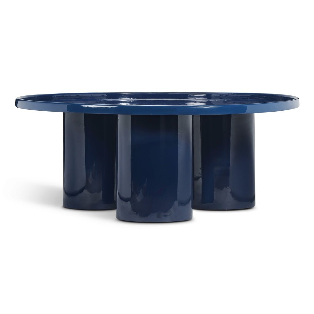 Eclat - Sofia Enamel Coffee Table - Navy - Central Designs