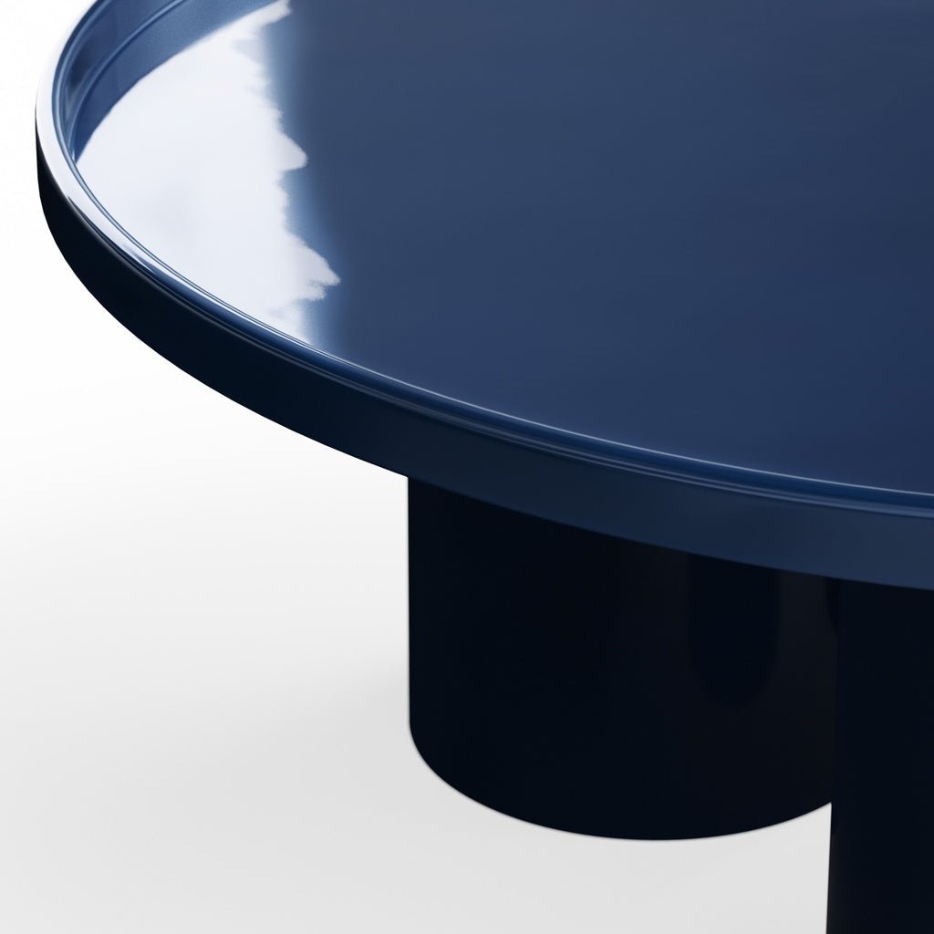 Eclat - Sofia Enamel Coffee Table - Navy - Central Designs