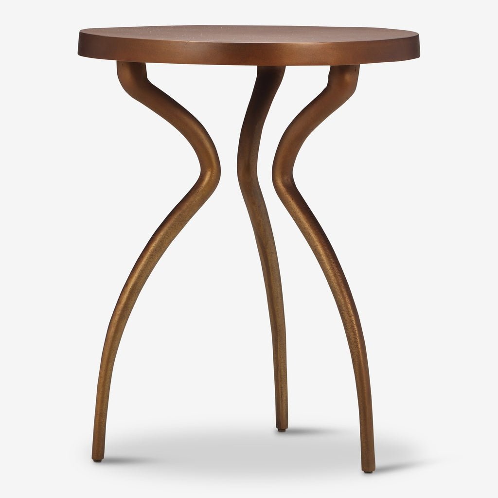 Elements - Sarp - End Table - Antique Brass - Central Designs