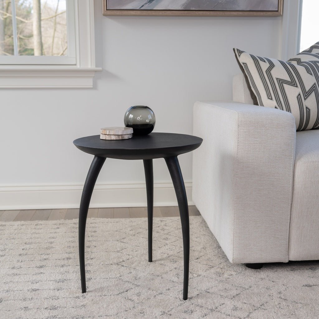 Elements - Keel - End Table - Antique Zinc - Central Designs
