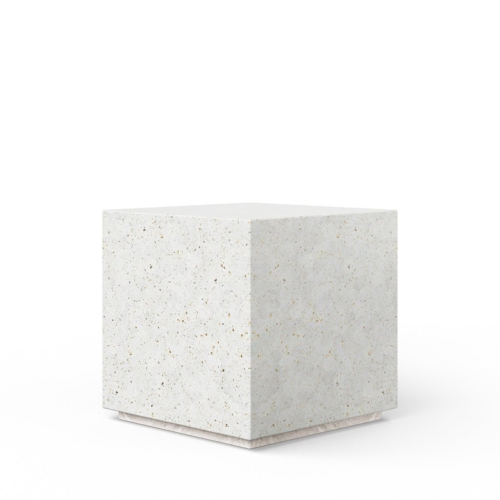 Mixx - Bloc End Table - Ivory Terrazzo - Central Designs