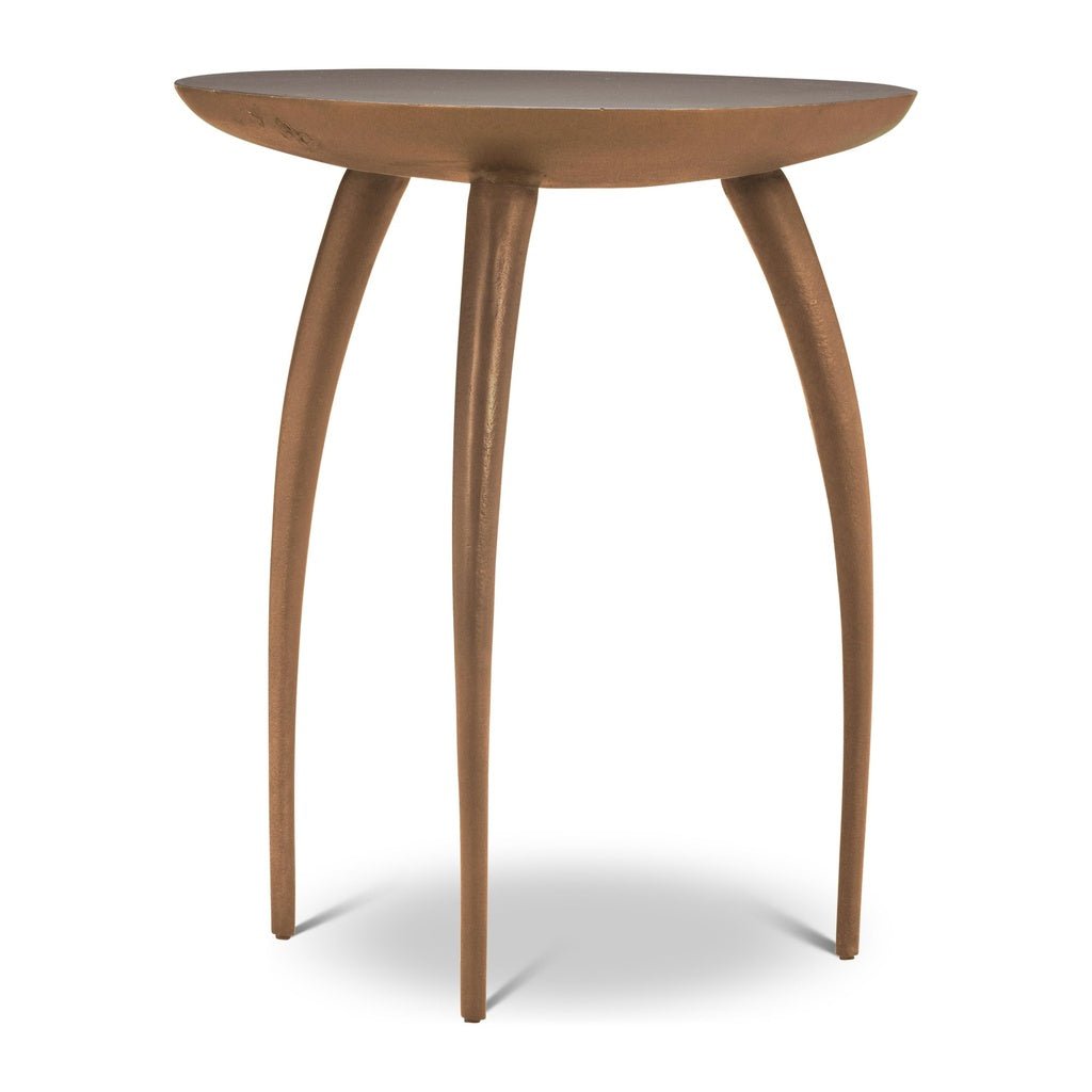 Elements - Keel - End Table - Antique Brass - Central Designs