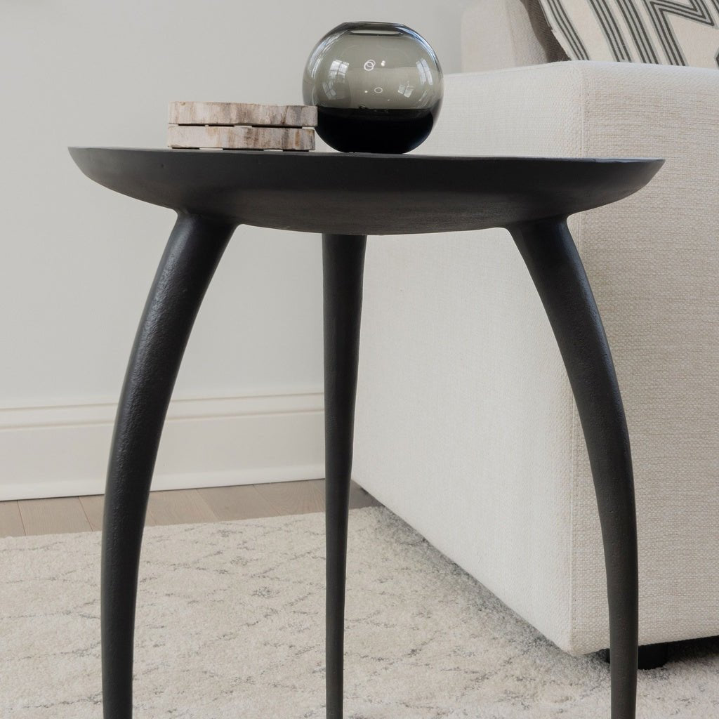 Elements - Keel - End Table - Antique Zinc - Central Designs