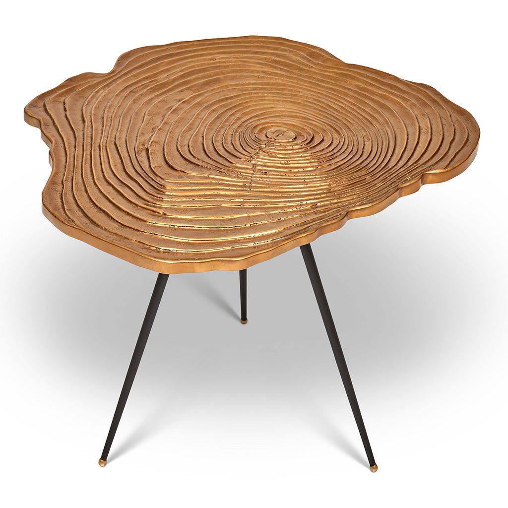 IE Series - Easton Slab End Table - Brass - Central Designs