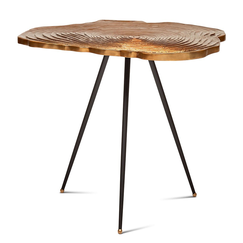 IE Series - Easton Slab End Table - Brass - Central Designs