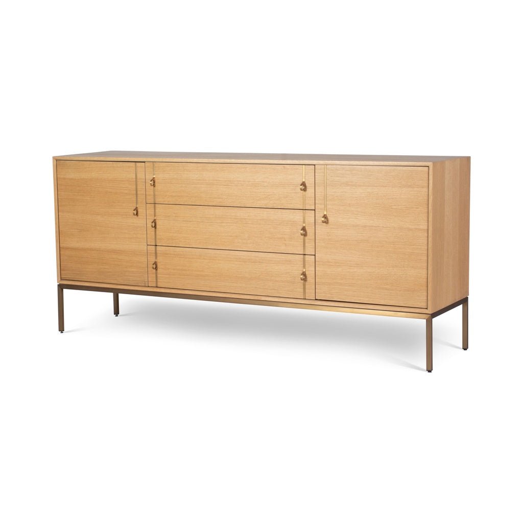 IE Series - Holly - Buffet - White Oak Frame - Brass Legs - Central Designs