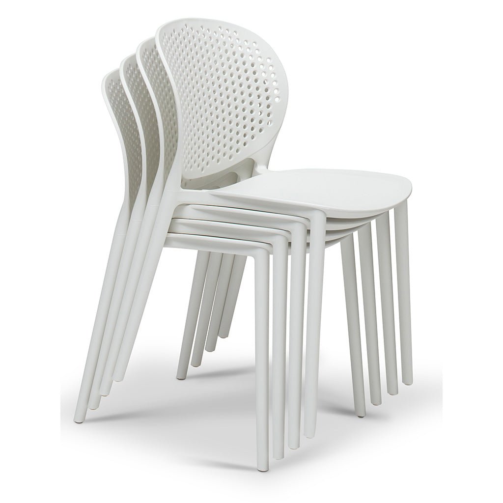 Metro - Bailey Side Chair - Set of 4 - White Seat - Central Designs