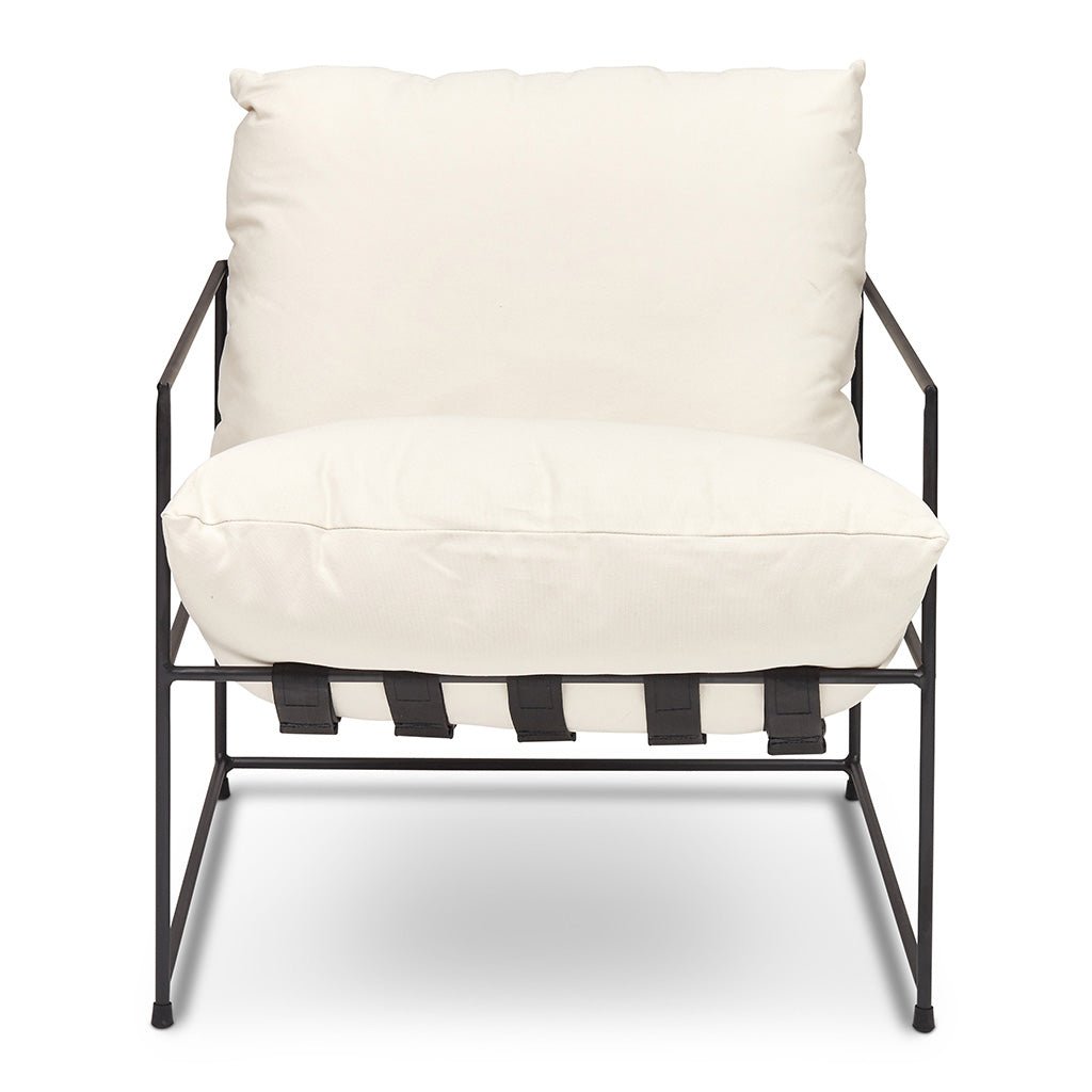 Metro - Trent Accent Chair - Washed White Upholstery - Central Designs