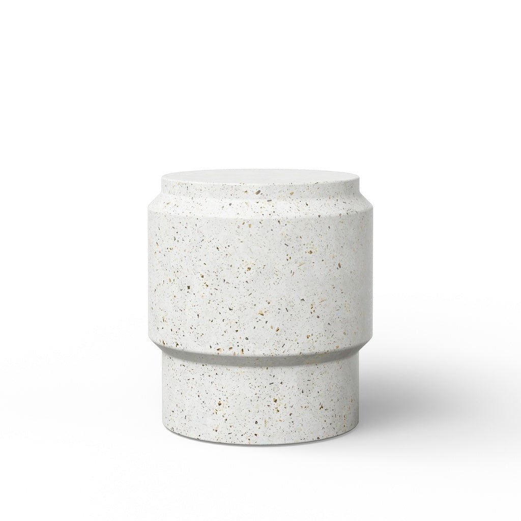 Mixx - Barrel Stool - Ivory Terrazzo - Central Designs