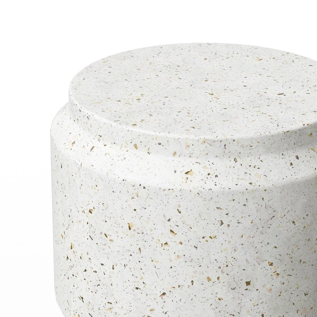 Mixx - Barrel Stool - Ivory Terrazzo - Central Designs