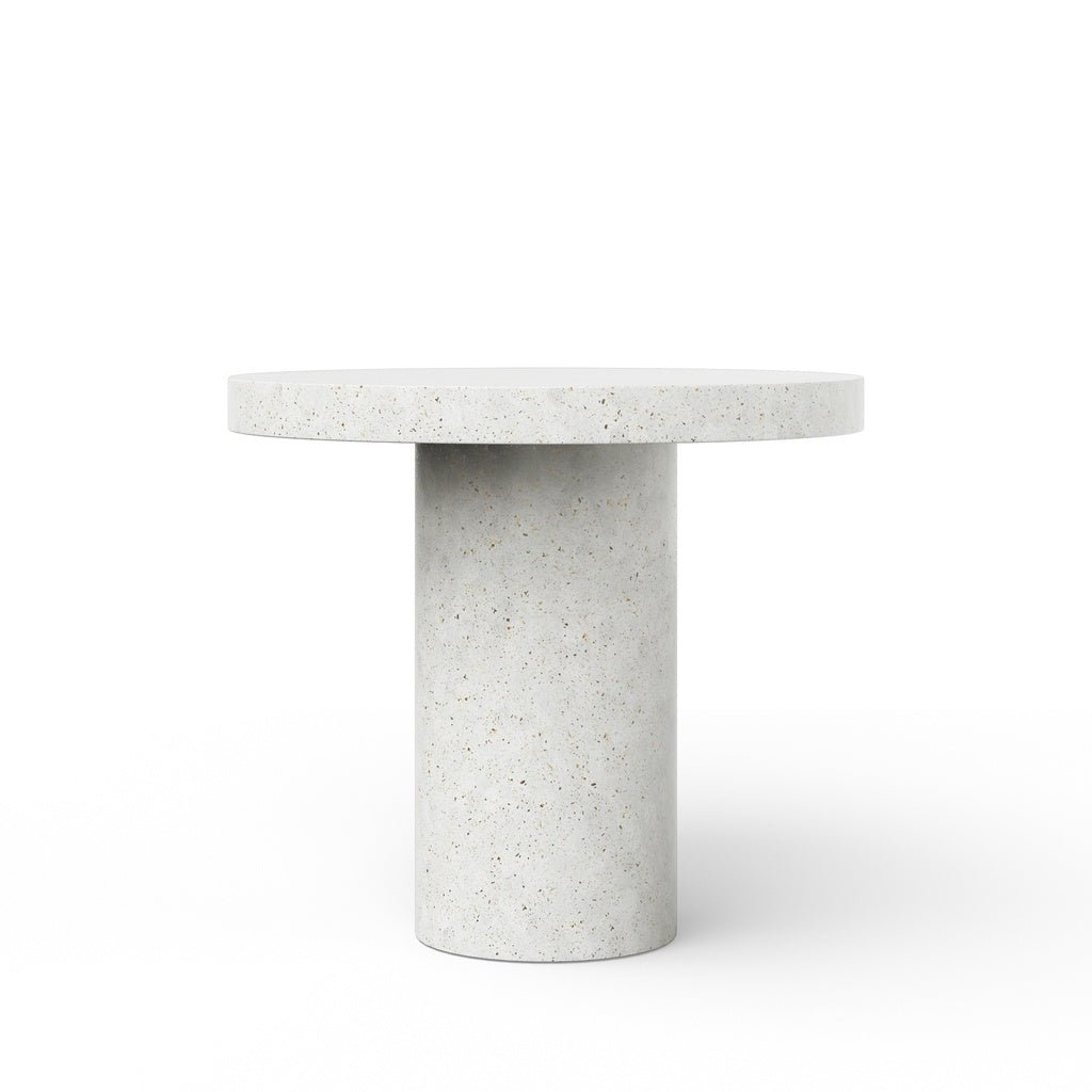 Mixx - Circa - Counter Height Dining Table - 47.25"Dia. - Ivory Terrazzo - Central Designs