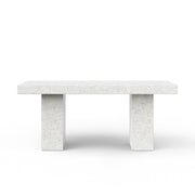 Mixx - Elcor Dining Table - 35.5" x 70.75" - Ivory Terrazzo - Central Designs
