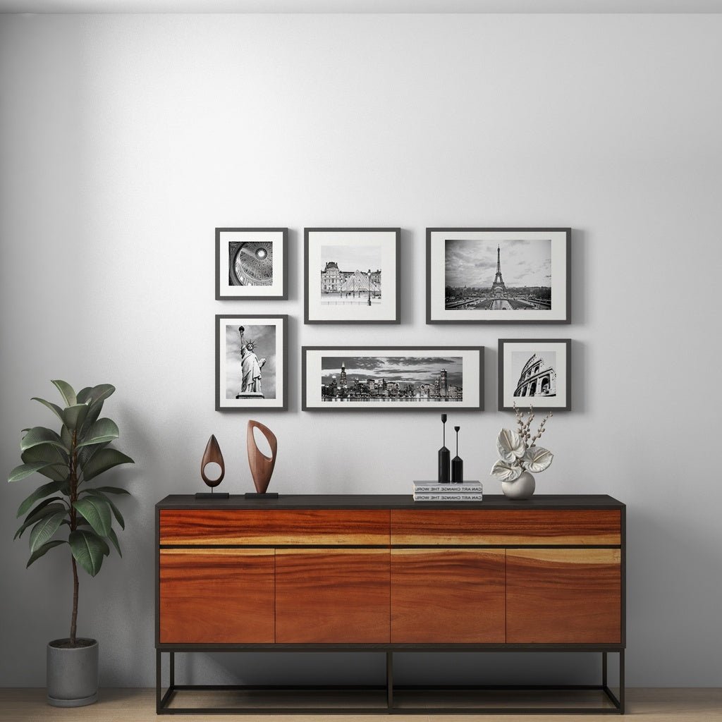 IE Series - Yoga Buffet - Oak Burl - Vintage Copper Base - Central Designs
