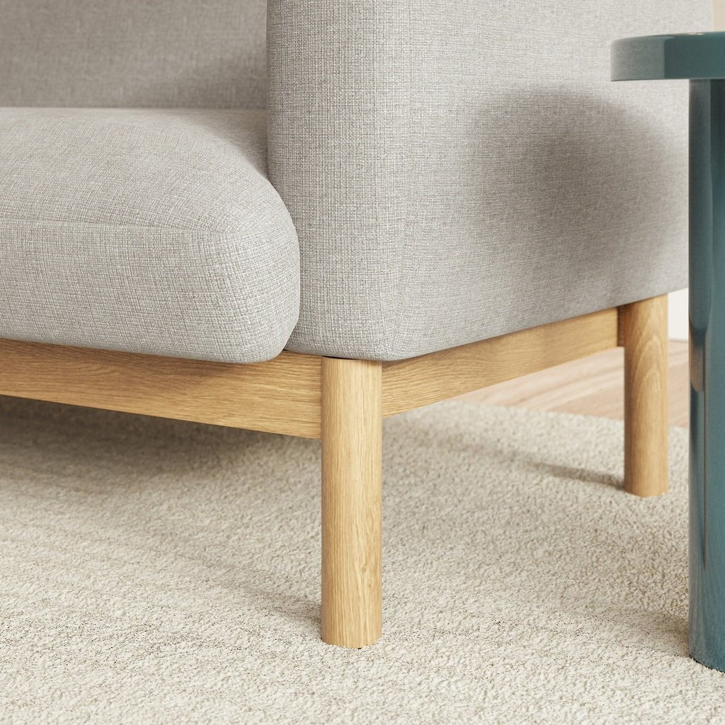 Metro - Tulum 3 Seater Sofa - Light Gray - Central Designs