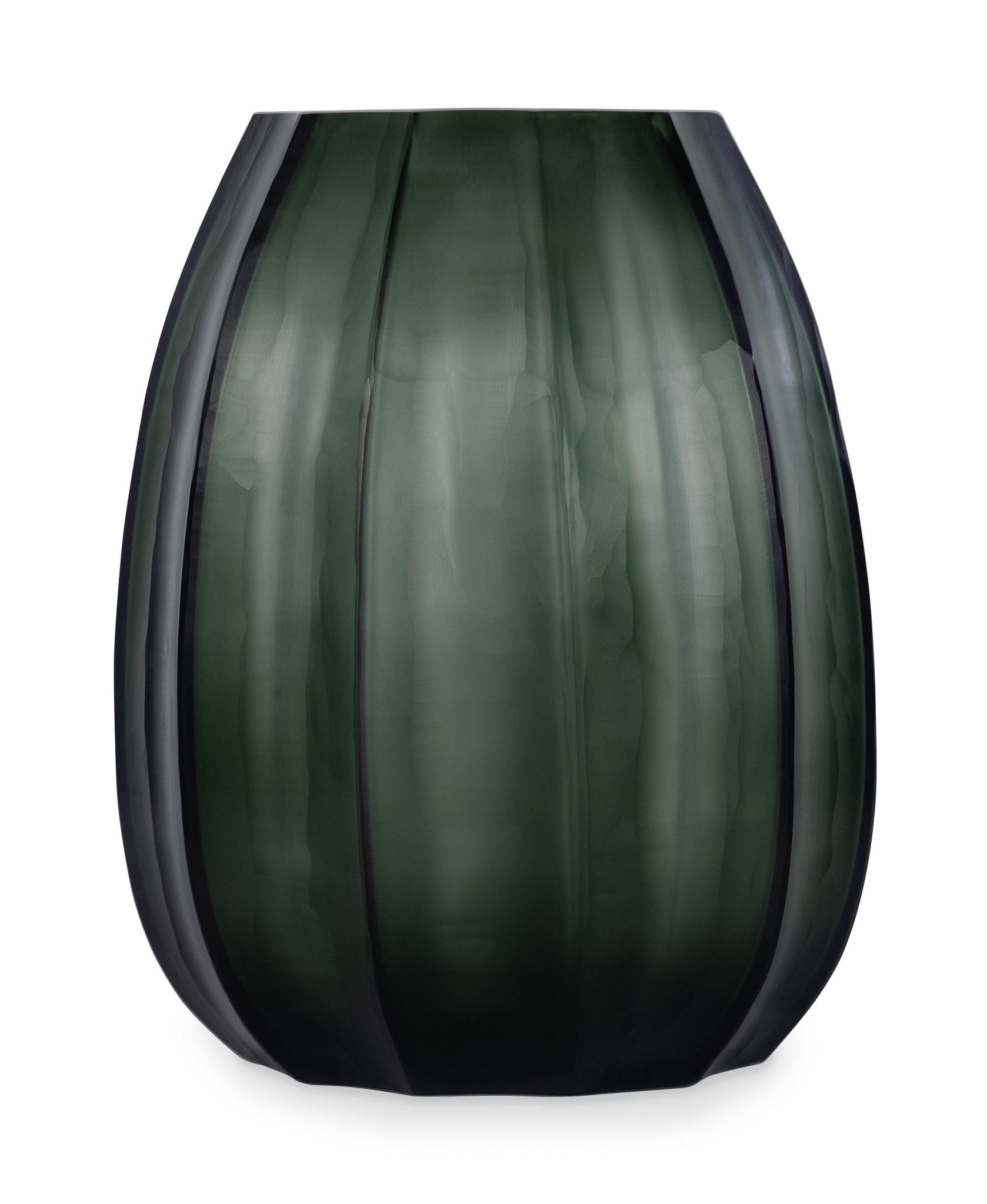 Loire Light Green Steel Glass Vase - Medium - Central Designs