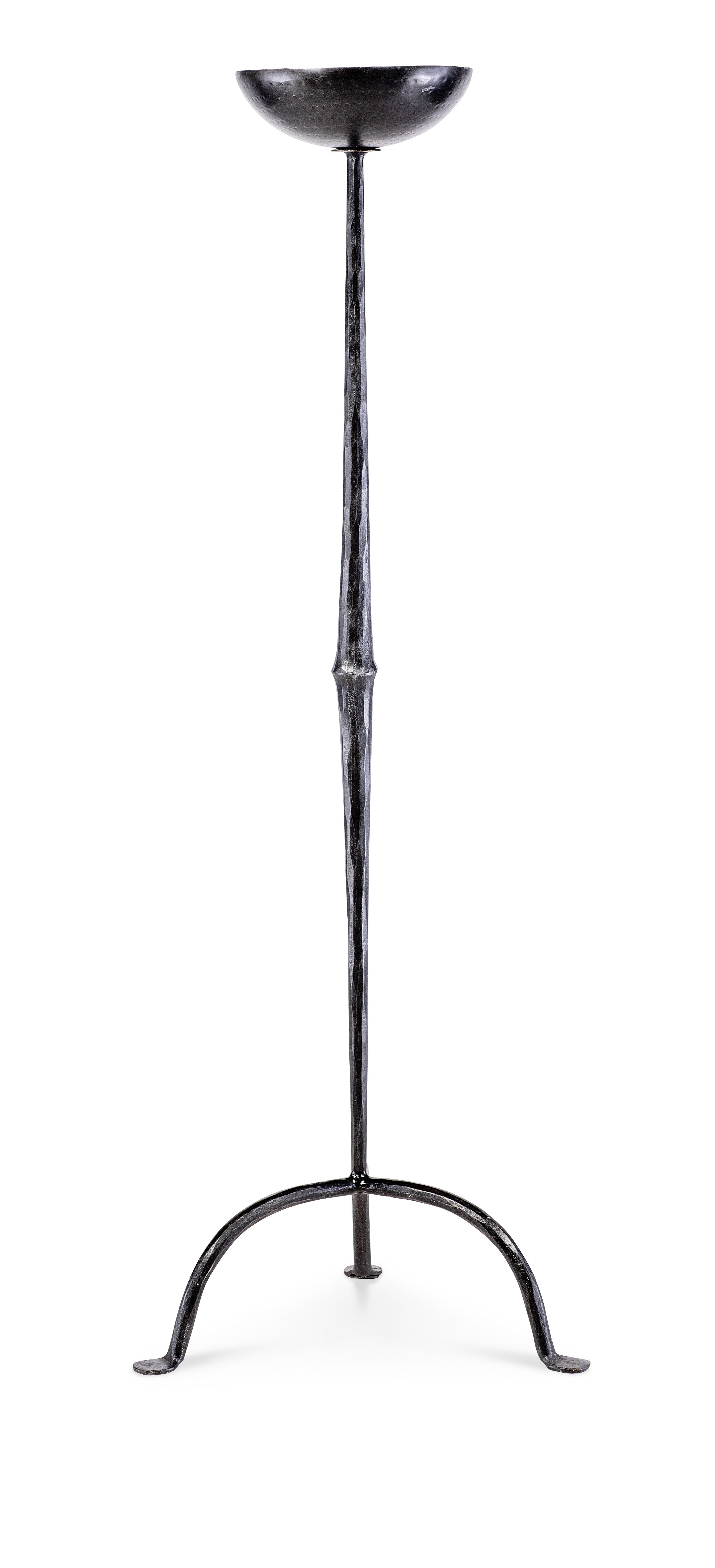 Hand Hammered Iron Lorenzon Candle Stand - Medium