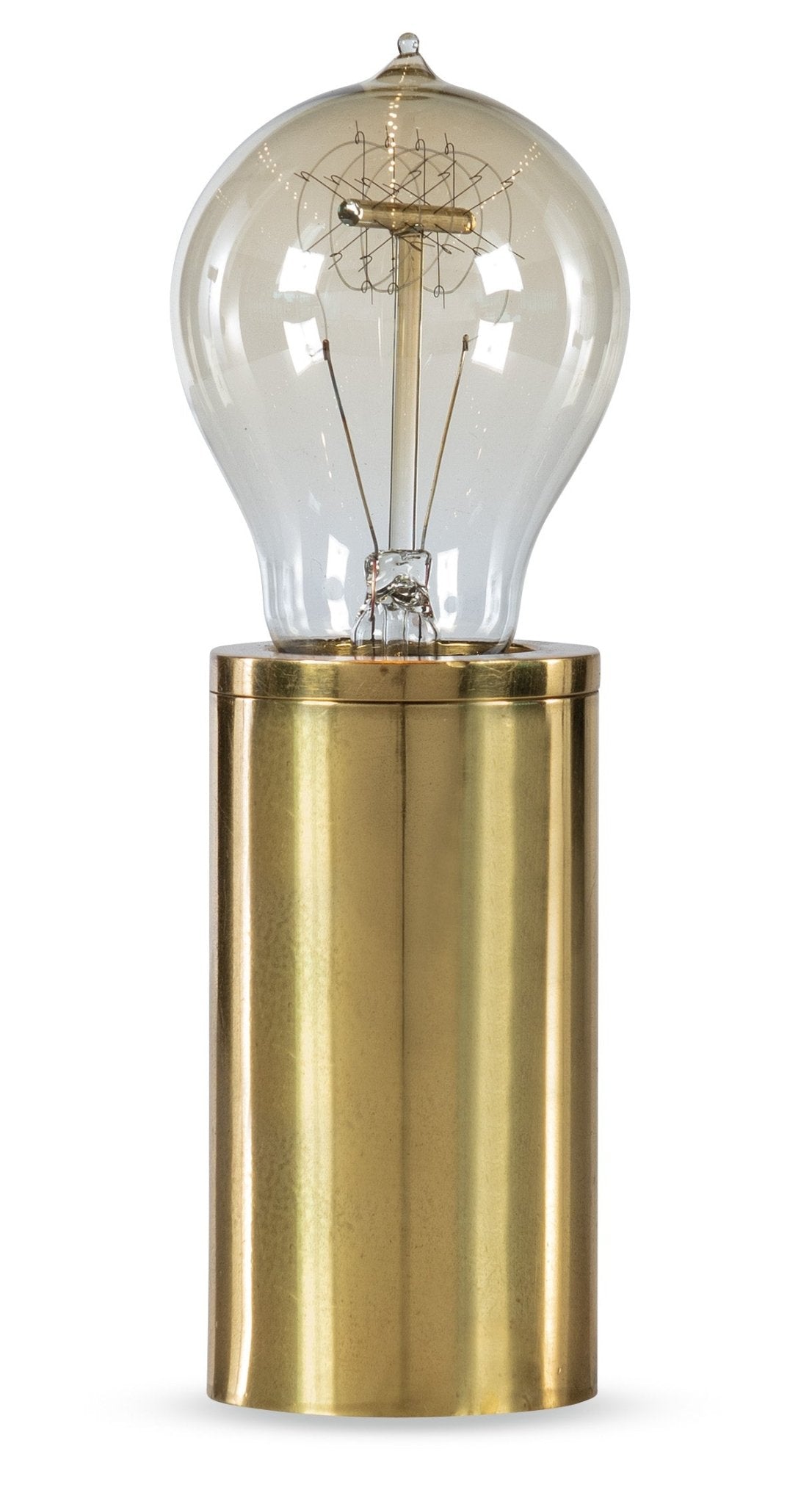 Industrial Gold Light Bulb Lamp - Small - Central Designs