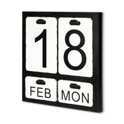 Dario Metal Wall Calendar with changeable Date Day Month