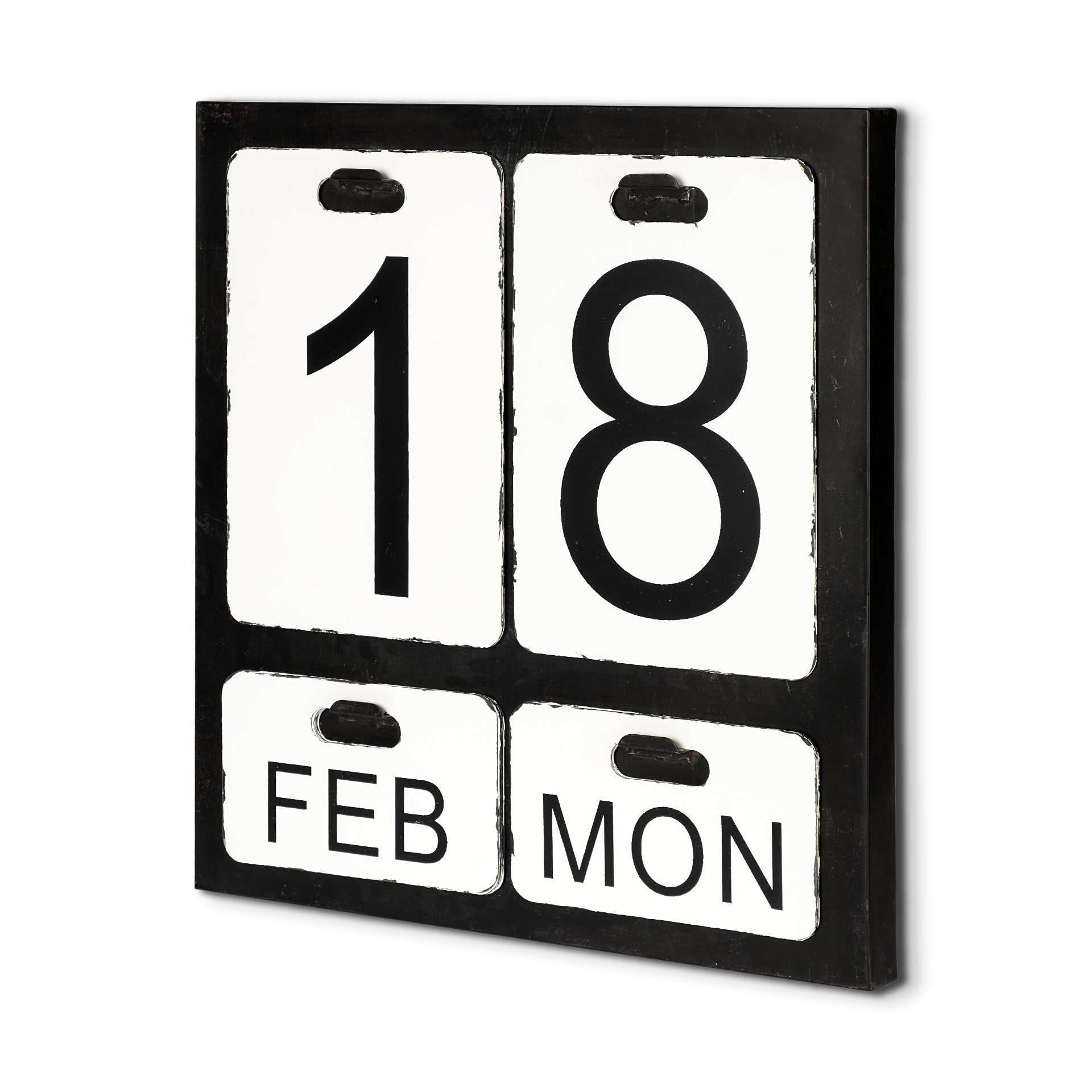 Dario Metal Wall Calendar with changeable Date Day Month