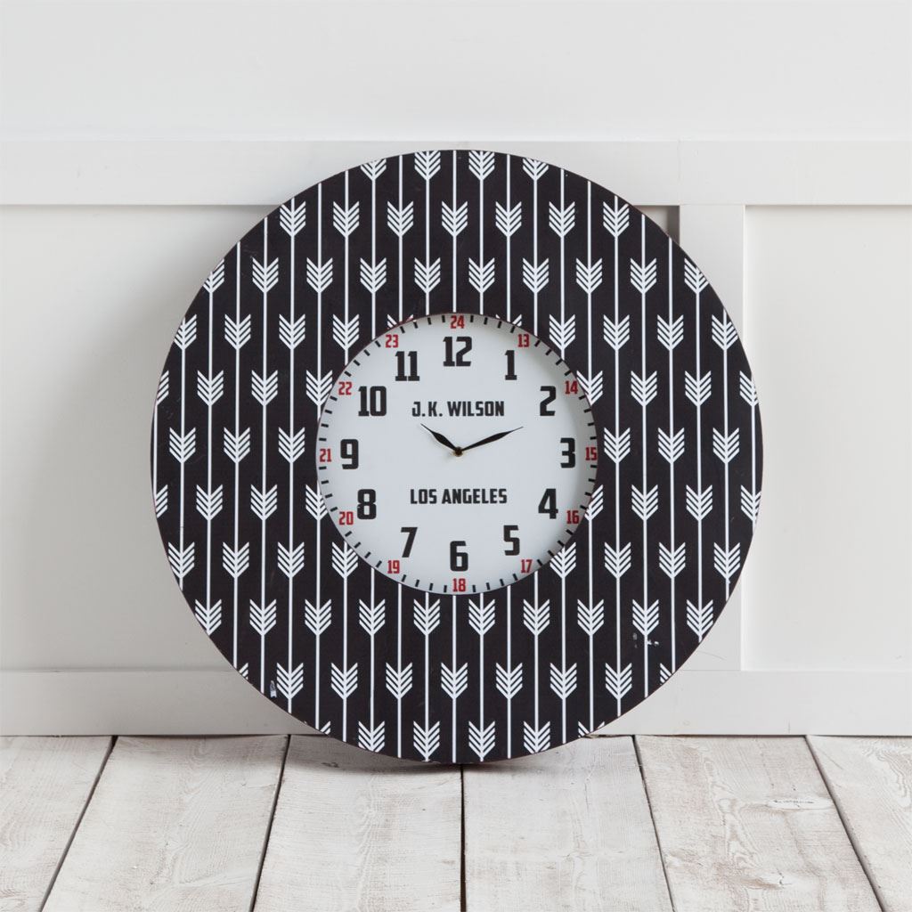 Calabash II 33" Oversize Contemporary Wall Clock