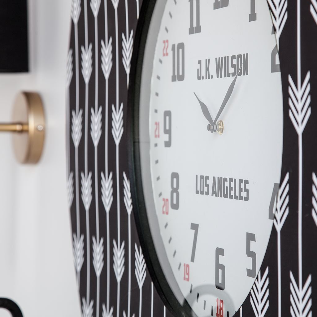 Calabash II 33" Oversize Contemporary Wall Clock