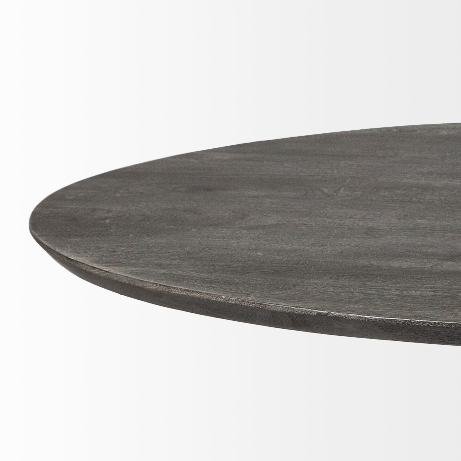 Maxwell 54" Brown Solid Wood Top Brown Metal/Wood Base Dining Table